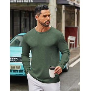 T-shirt Homme Grande Taille à Manches Courtes, Col Rond, Uni, Décontracté, Coupe Ample, Tricoté, Logo Frontal, Respirant, Design Épuré - Product Image 2