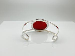 Pulsera de coral rojo estilo Bali, plata de ley 925, hecha a mano, 7 pulgadas, joyería de piedras preciosas naturales, regalo para mujer - Product Image 2