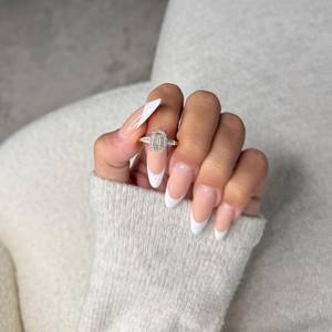 3.50 Carat Emerald Cut Lab Grown <b>Diamond</b> 18K Gold Plated <b>Ring</b> | IGI Certified Luxury Solitaire Engagement <b>Ring</b> | Trendy Elegant - Product Image 3