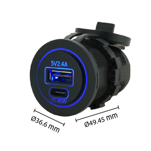 Quality product <b>Universal</b>-Powered Dual Port USB PD Charger <b>Socket</b> For Fleet Vehicle Power Solutions - Product Image 6