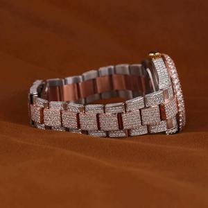 Reloj de Moissanita VVS al por Mayor para Hombre, Estilo Hip Hop, con Diamantes Incrustados, Pasa el Test de Diamantes, Relojes Mecánicos Automáticos de Moissanita - Product Image 2