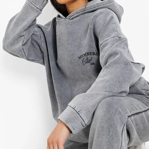 Conjunto Deportivo Personalizado para Mujer, 2 en 1, Ecológico, Sudadera con Capucha de Algodón y Pantalones Jogger, Ropa Deportiva de Primera Calidad - Product Image 6