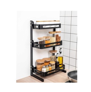 Sleek Metal <b>Kitchen</b> Seasoning <b>Rack</b> Designed <b>for</b> Efficient Flavor <b>Storage</b> with Durable Structure and Modern Space Utility - Product Image 6