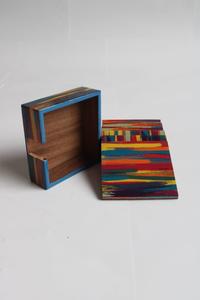 ที่รองแก้วเคลือบเรซินกันความร้อนเป็นมิตรต่อสิ่งแวดล้อมดีไซน์คลาสสิกสำหรับเคาน์เตอร์ทำงานโต๊ะทำงาน - Product Image 4