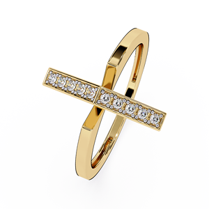 แหวนเพชรทรงโมเดิร์นแบบ Eternity Band ชุบโรเดียม ทอง 10K ประดับเพชร Lab Grown ด้วยเทคนิค Channel Setting ได้รับการรับรองจาก IGI ดีไซน์ทันสมัยสำหรับทั้งชายและหญิง - Product Image 3