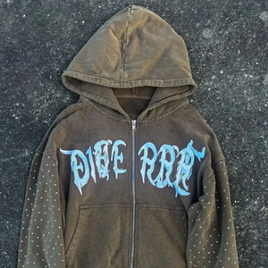 Sweat à capuche pour homme, design tendance, 100% coton molletonné, vêtement décontracté d'hiver, broderie, coupe ample, haute qualité, faible MOQ - Product Image 2