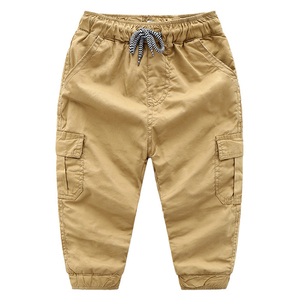 Pantalon de jogging uni ample pour petit garçon, nouveau pantalon de jogging tendance pour enfants, pantalon pour garçons avec fermeture éclair, pantalon cargo pour enfants à bas prix - Product Image 2