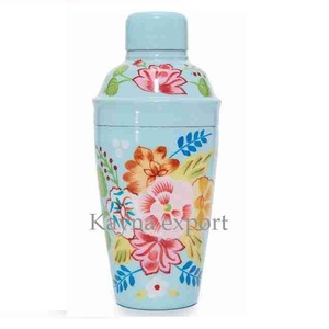 Ensemble de shakers à cocktails en acier inoxydable de qualité supérieure, capacité de 500 ml, design imprimé brun écologique, accessoires de bar, mocktail 1 - Product Image 2