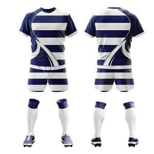 Ensemble d'uniformes de rugby imprimés confortables, respirants et à séchage rapide, avec logo personnalisé, en tissu 100 % polyester sur mesure, 2026 - Product Image 5