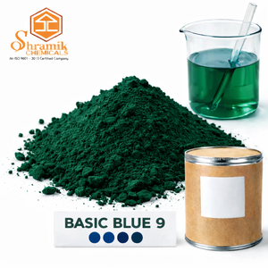 Poudre de colorant bleu de base chimique Shramik 9 CI 52015 (Bleu de Méthylène) – Colorant Cationique pour Textile, Papier, Cuir et Encre - Product Image 1