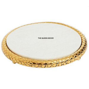 Bandeja de Servicio con Asa Metálica para Centros de Mesa, Material de Madera Rústica, Superventas, Ideal para Servir Alimentos - Product Image 3