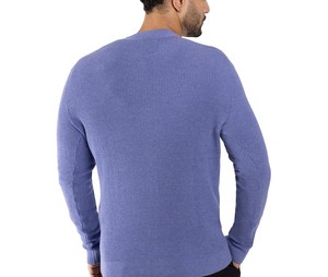 <b>Men</b> Cable Knit Crew Neck Sweater Long Sleeve Soft Textured Pullover Relaxed Fit Casual Autumn Winter Fashion Knitwear Wholesale - Product Image 2
