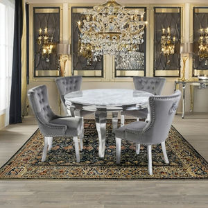 Juego de Mesa de Comedor Plegable de Madera Moderna con Sillas, Forma Ovalada, Diseño Industrial, Muebles de Comedor para Uso en Taller - Product Image 1