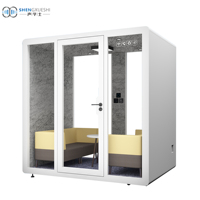 Pod de bureau mobile de cabine de tambour léger Portable moderne entièrement insonorisé pour la réduction du bruit Silence assembler assembler le bruit
