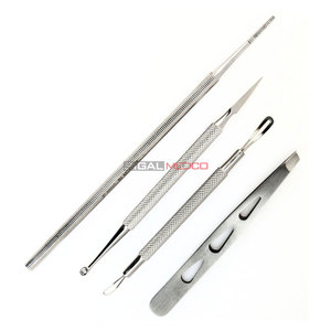 Kit de Belleza Profesional de 4 Piezas para Extracción de Puntos Negros y Comedones, Pinzas para Ojos y Lima de Uñas, para Limpieza Profunda de Poros y Cuidado Preciso - Product Image 1