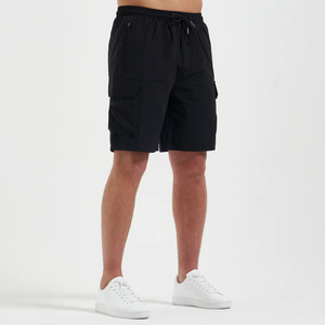 Shorts de sport décontractés pour hommes avec logo personnalisé, fermeture à cordon, séchage rapide, respirants, en maille d'été, 100% coton, pour le jogging, la natation et la plage - Product Image 6
