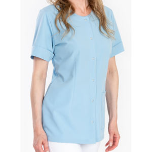 Tenues d'infirmière élégantes et tendance avec logo personnalisé, ensembles de tuniques et blouses souples et extensibles pour femmes, uniformes de spa et de salon de beauté - Product Image 2