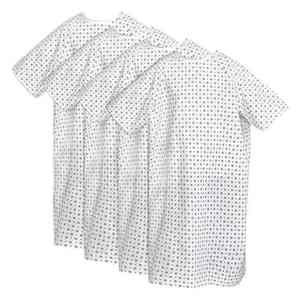 Bata de paciente para hospital, bata de examen médico de manga corta, cómoda, de algodón estampado, para clínicas - Product Image 3