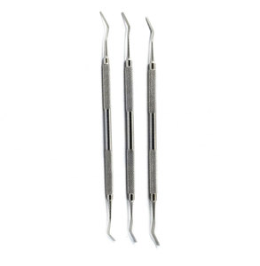 Spatules dentaires manuelles professionnelles en acier inoxydable à double extrémité pour composites, 3 pièces (2mm, 2.5mm, 3mm) – Instruments de restauration - Product Image 5