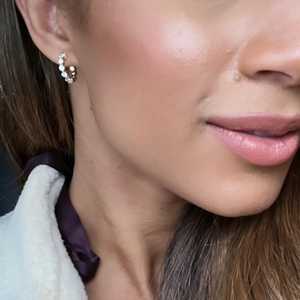 Pendientes de Aro Clásicos con Diamantes, Personalizados, 1 Quilate, Redondos, Cultivados en Laboratorio, Delicados, Minimalistas, para Uso Diario, Tipo Huggies, Oro Sólido de 14K y 18K - Product Image 4