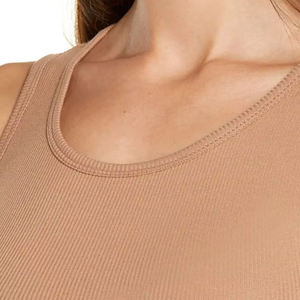 Women's Summer Seamless Tank <b>Top</b> Fitness Wear Custom Made Best Quality Quick Dry Breathable Eco-Friendly Spandex/Cotton <b>Low</b> - Product Image 5