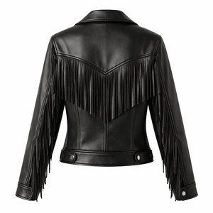 Wholesale Custom <b>Fringe</b> Leather <b>Jacket</b> for Women - OEM Manufacturer, Factory Direct Supplier - Product Image 2
