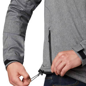 Rain Protective Reflective <b>Patchwork</b> Canvas Stand Collar Men Softshell <b>Jacket</b> Wholesale Low Price Breathable - Product Image 5