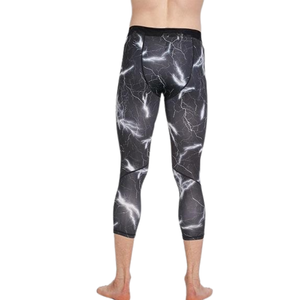 Collants de compression sportifs pour garçons, vêtements de sport extensibles doux, OEM ODM, leggings athlétiques personnalisés, spandex/coton, vente en gros au Bangladesh - Product Image 4