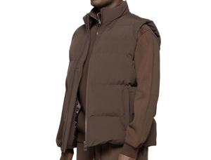 Chaleco Acolchado con Capucha para Hombre, Chaqueta sin Mangas para Exteriores, Ligero, Acolchado, para Invierno, Moda Urbana - Product Image 4
