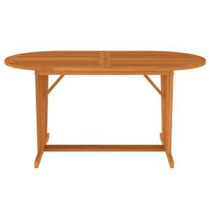 Table de jardin extensible en bois d'eucalyptus massif, mobilier d'extérieur en bois naturel - Product Image 2