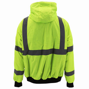 Chaqueta de Seguridad de Alta Visibilidad para Trabajo en Invierno, Impermeable, Resistente al Viento, Altamente Reflectante, ANSI Clase 1 EN ISO - Product Image 2