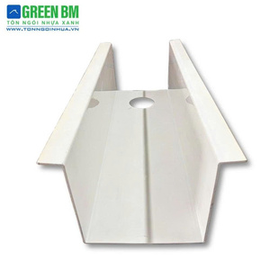 Autres matériaux de construction en plastique, gouttière moderne, gouttière de pluie en PVC moderne, système de drainage pour hôtels et résidences, léger - Product Image 3