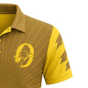 Camiseta de Cricket Dorada para Hombre, Manga Corta, Uniforme de Equipo, Ropa Deportiva para Partidos de Cricket al Aire Libre - Product Image 4