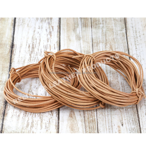 Bobine de cuir véritable naturel de 1,5 mm pour la fabrication de bijoux, artisanat fait main, bracelets, porte-clés, produit prêt à expédier - Product Image 1