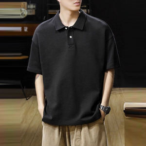 เสื้อยืดคอกลมแขนสั้นผู้ชายทรงปกติ ดีไซน์เรียบง่ายทันสมัย ใส่ได้หลายโอกาส เหมาะสำหรับฤดูร้อน ผ้าถักเนื้อแน่น - Product Image 3
