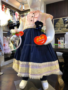 Conjunto de diadema de vestido de algodón Jacquard para niñas, nuevo estilo, ropa de fiesta Floral, regalo perfecto para bebés recién nacidos, niños, esta temporada de primavera - Product Image 2