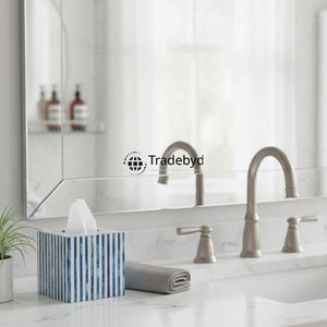 Caja y Soporte para Pañuelos con Incrustaciones de Hueso Ecológicas de Primera Calidad, Accesorio Decorativo de Lujo Hecho a Mano para el Hogar, Tradebyd - Product Image 3