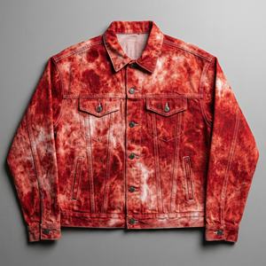 Chaqueta de Mezclilla con Lavado Ácido para Hombre |   Ropa de Calle de Invierno con Detalles de Botones, Resistente al Viento e Impermeable |   Fabricante de Mezclilla de Marca Privada OEM Personalizada - Product Image 1