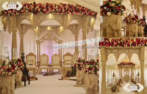 Pilier blanc traditionnel en Fiber, décor de mariage, ensemble pour décor, thème bollyder au Canada, 1 pièce - Product Image 6