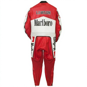 Traje de Carreras MotoCP Eddie Lawson Ramaha de 1 Pieza en Cuero Vacuno/Canguro para Motociclistas Profesionales - Product Image 2