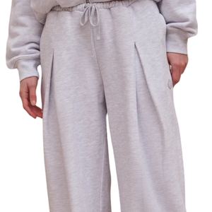 Conjunto Deportivo Oversize para Mujer con Cuello Redondo, Pantalones Anchos de Cintura Elástica, Ajuste Relajado, Dos Piezas, Ropa Casual para el Día a Día y para Estar en Casa - Product Image 6