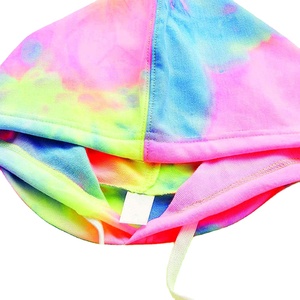 เสื้อฮู้ดดี้คอตตอนของผู้หญิงเสื้อครอปมัดย้อมแบบปรับแต่งได้ - Product Image 3
