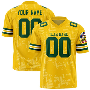 Maillot de football américain personnalisé BRG pour homme, col en V, manches courtes, impression sublimée, nom de l'équipe, n'importe quel nom, polyester respirant - Product Image 5