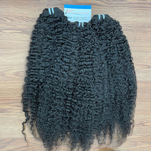 Extensiones de cabello natural en trama de color natural, cabello rizado birmano al vapor, listas para enviar, cabello vietnamita virgen. - Product Image 5