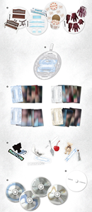 LE SSERAFIM PUREFLOW Pt.1 2ème album [BIRCH <span class=keywords><strong>SCAR</strong></span> Ver.]. Photobook CD Photocard Sticker Punch-Out Board (BOOMPALA) K-<span class=keywords><strong>Pop</strong></span> Coréen - Product Image 3