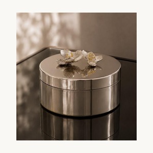 Modern Metal Dry Fruits <b>Box</b> With Lid New Design Stylish Customized Luxury Storage <b>Box</b> New Arrival For Snacks <b>Sweet</b> Use - Product Image 4