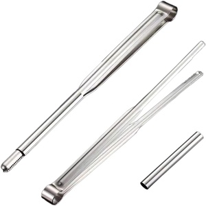 Ensemble de 2 pinces de cuisine en acier inoxydable pour la manipulation et le service des aliments, fabriqué au Pakistan - Product Image 1