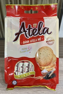 HALAL ISO ATELA Sésamo Crispy Crackers 228G Salado Dulce Sabor Bolsita Caja Embalaje FMCG Producto Vietnam Buen Precio - Product Image 6