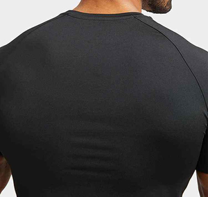 OEM <b>compression</b> <b>shirts</b> <b>men</b> custom athletic fit polyester fabric breathable quick dry ideal for gym and fitness sessions - Product Image 3