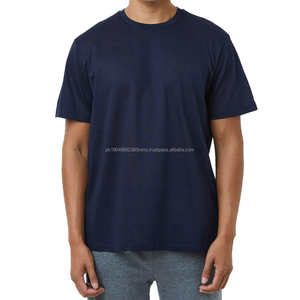T-shirts pour hommes OEM, manches courtes, vêtements d'été, prix de gros, 100% coton, col rond, vêtements pour hommes, t-shirts unis surdimensionnés, 2025 - Product Image 3